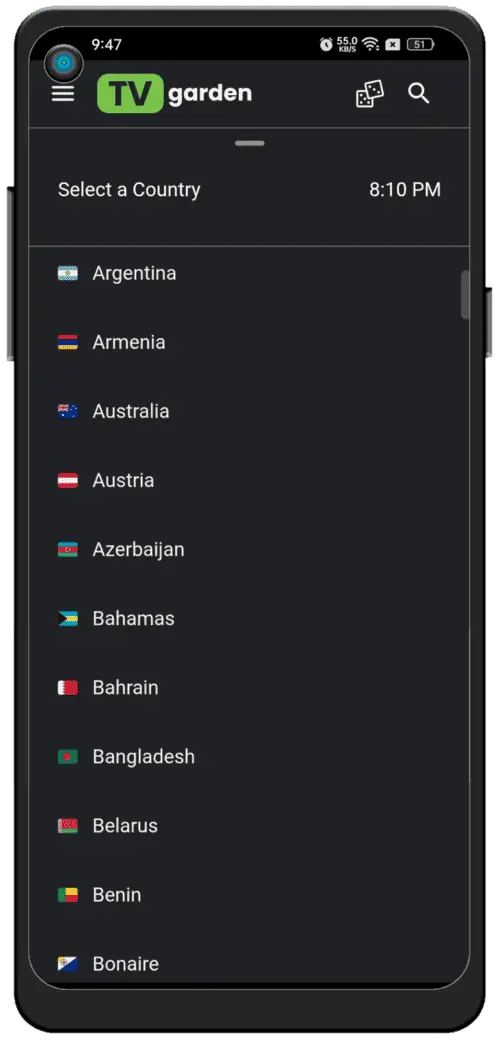 TV Garden | Baixe o APK TV Garden 2025 — TV ao vivo e esportes Captura de tela do TV Garden 4